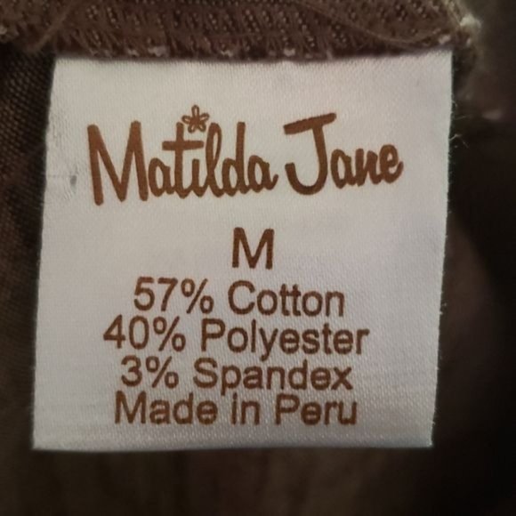 Women's Matilda Jane Hammond Bay Brown Beth Ruffled Skirt Size Medium - Picture 2 of 11